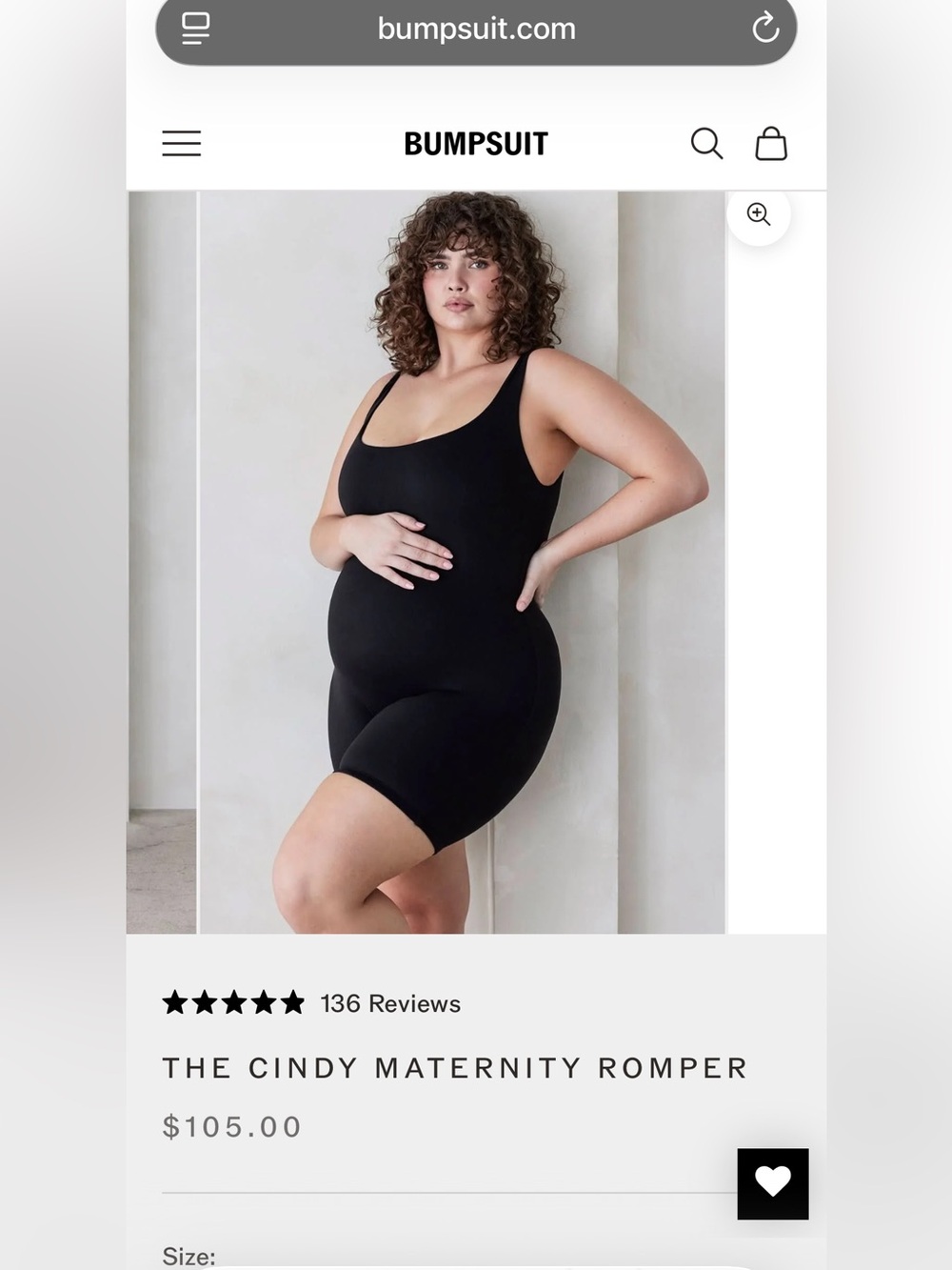 Bumpsuit Cindy Maternity Romper